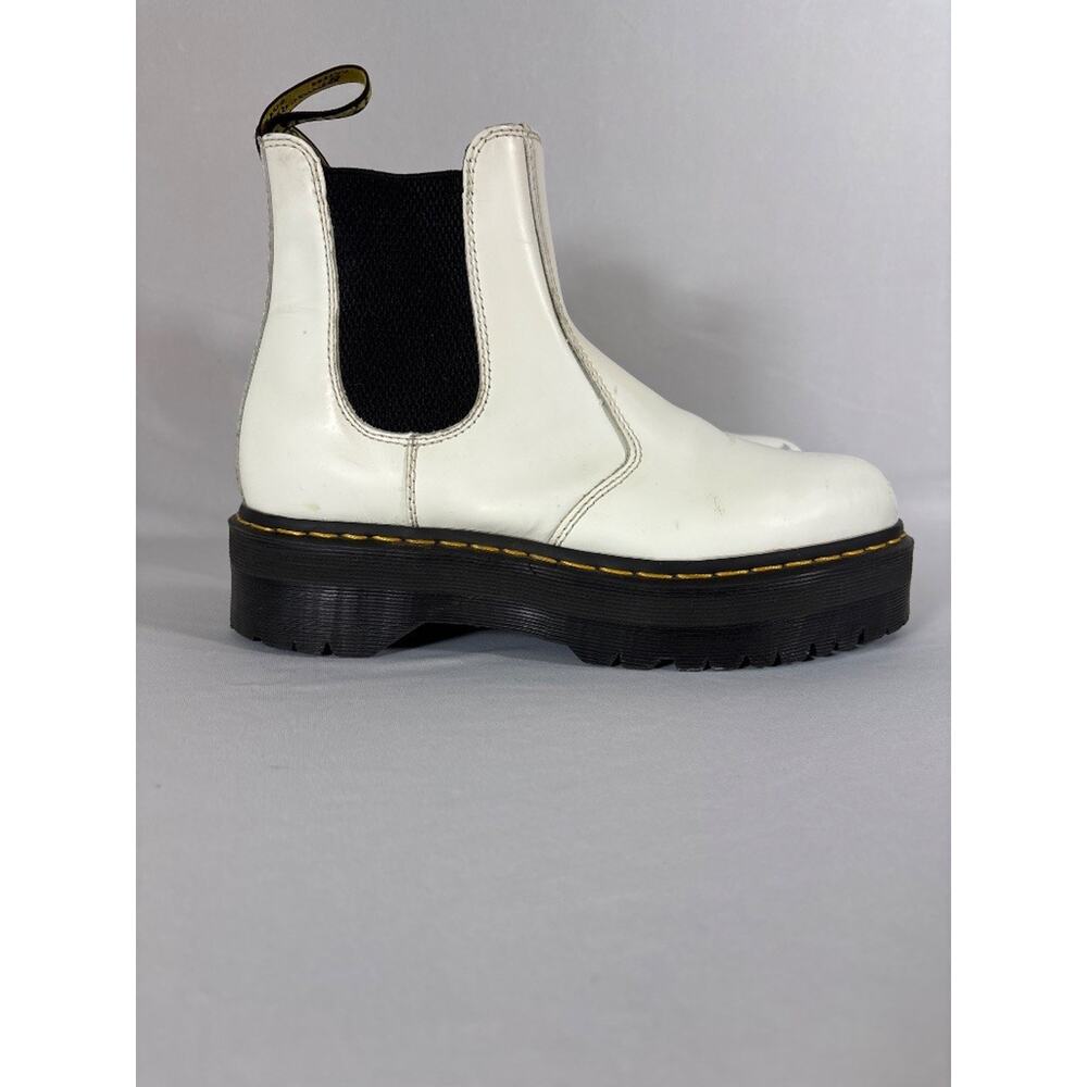 Dr. Martens 2976 Quad Platform Chelsea Boot White Leather UK8 EU42 US9 - Picture 4 of 7